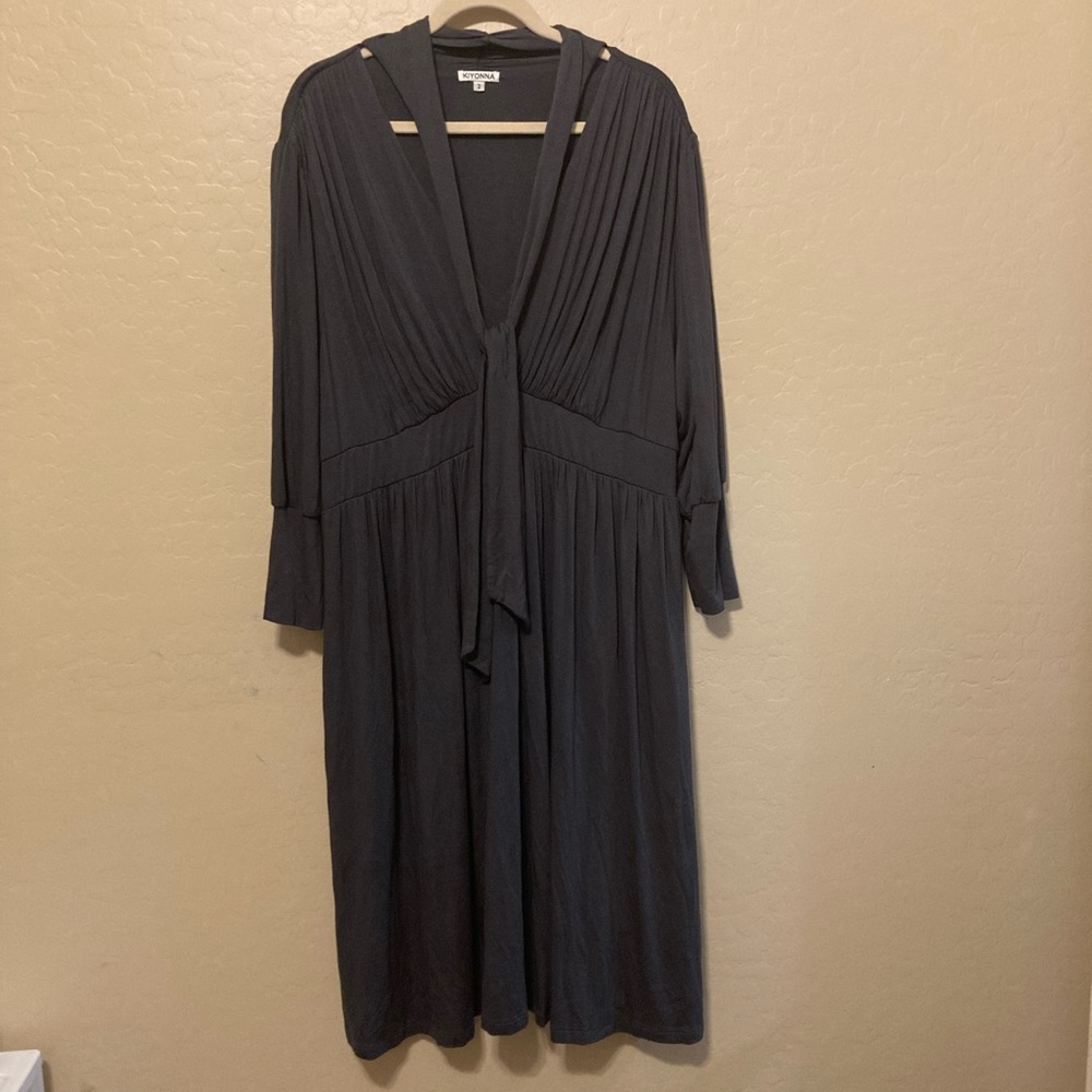 Kiyonna Women's Dress Plus Size 2 (18-20) Dark Grey USA